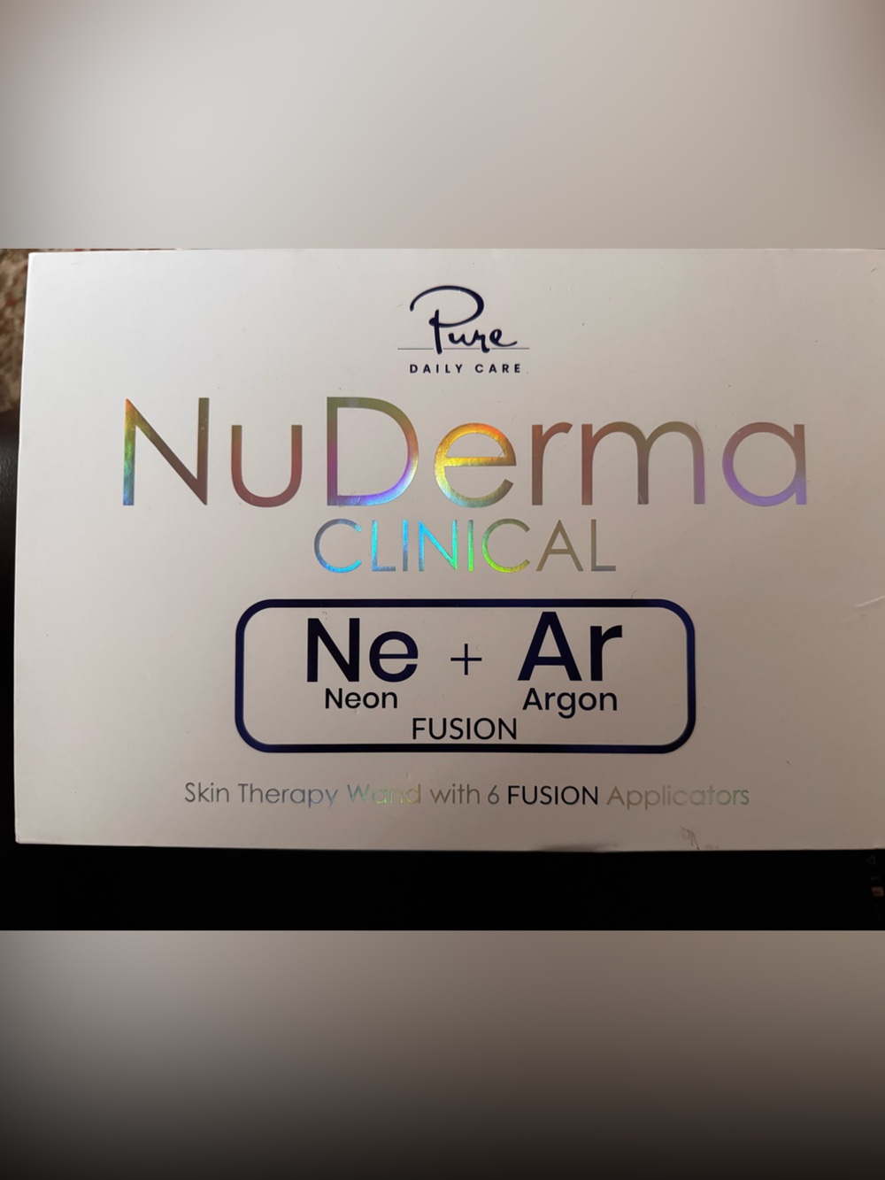 NuDerma Clinical Ne + Ar Skin Therapy Device - White